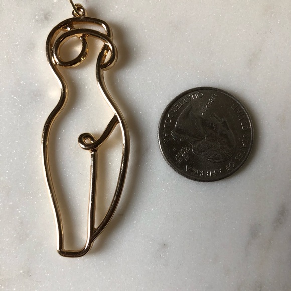 Statement body drop earrings - Picture 4 of 4